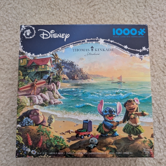 Disney | Games | Disney Thomas Kinkade Lilo Stitch 00 Piece Puzzle ...